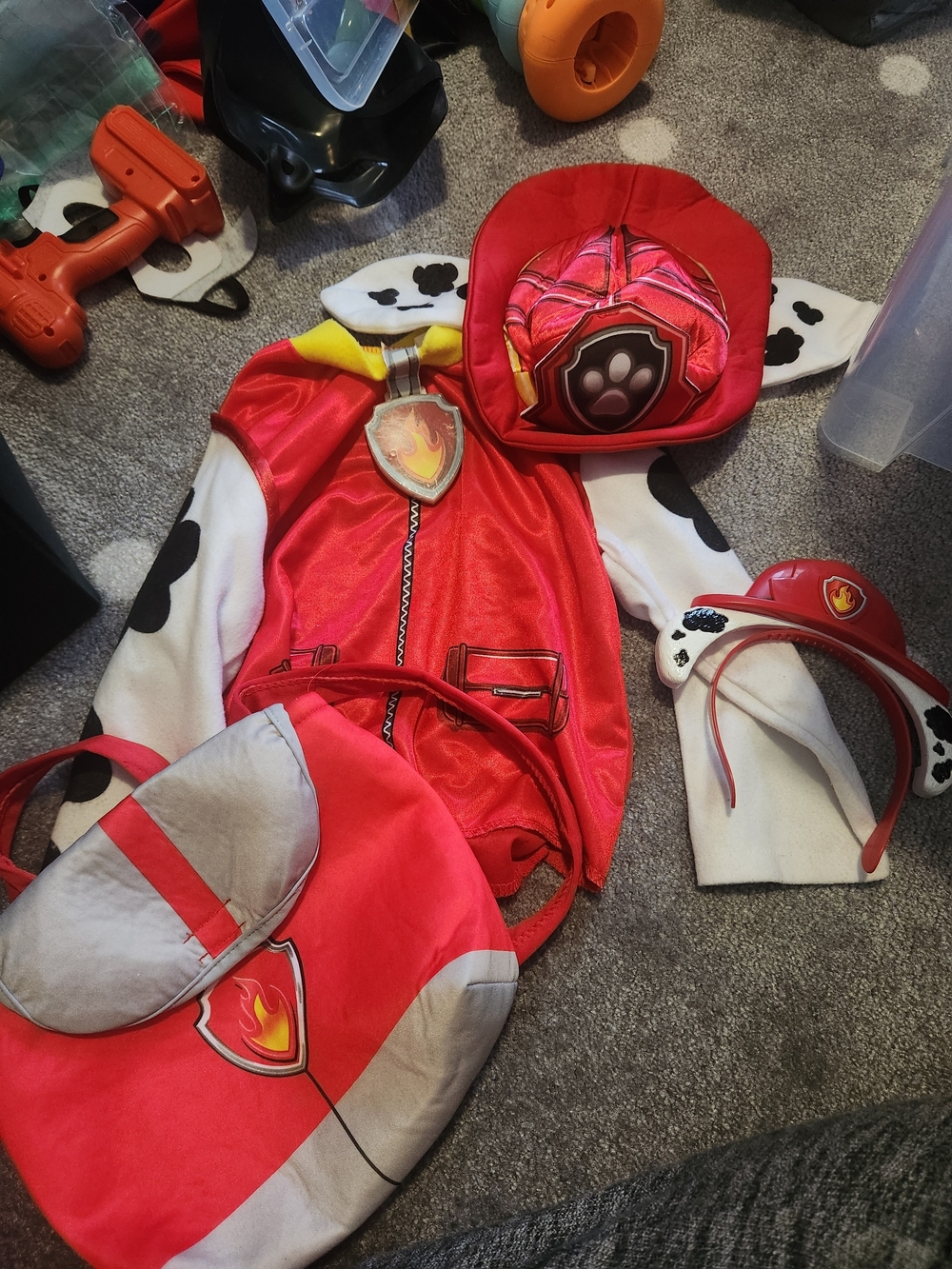 Kids Paw Patrol Marshall Red Firefighter Costume Set